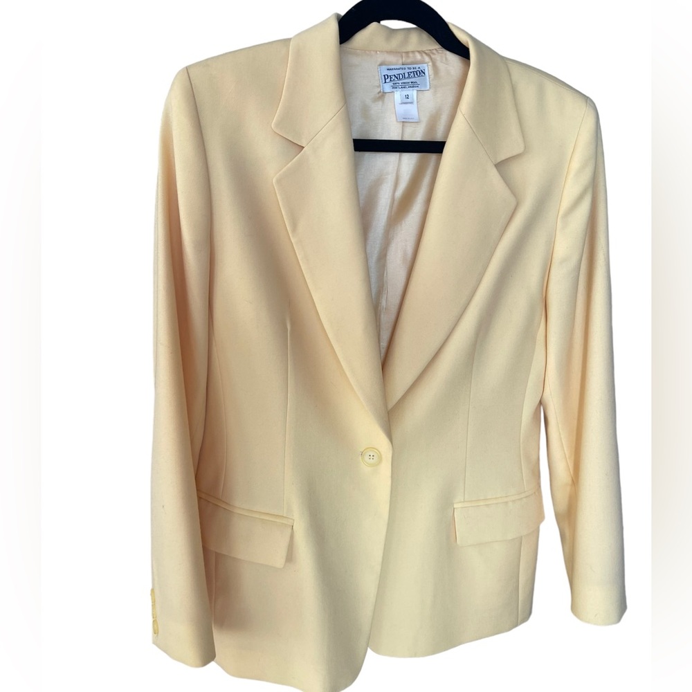 Pendleton Yellow Blazer Size 12 - image 6
